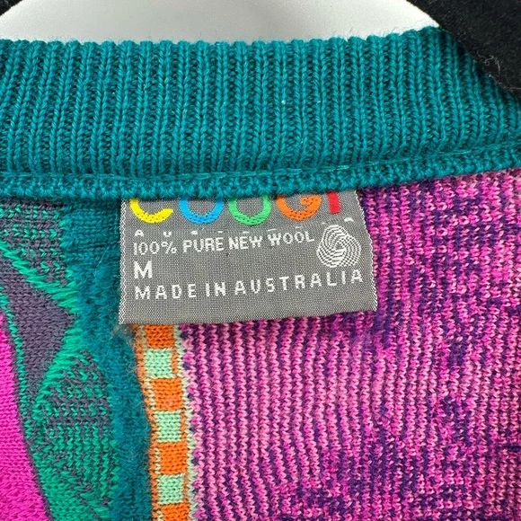 COOGI Vintage Multicolor Women's Cardigan Sweater - Picture 3 of 12